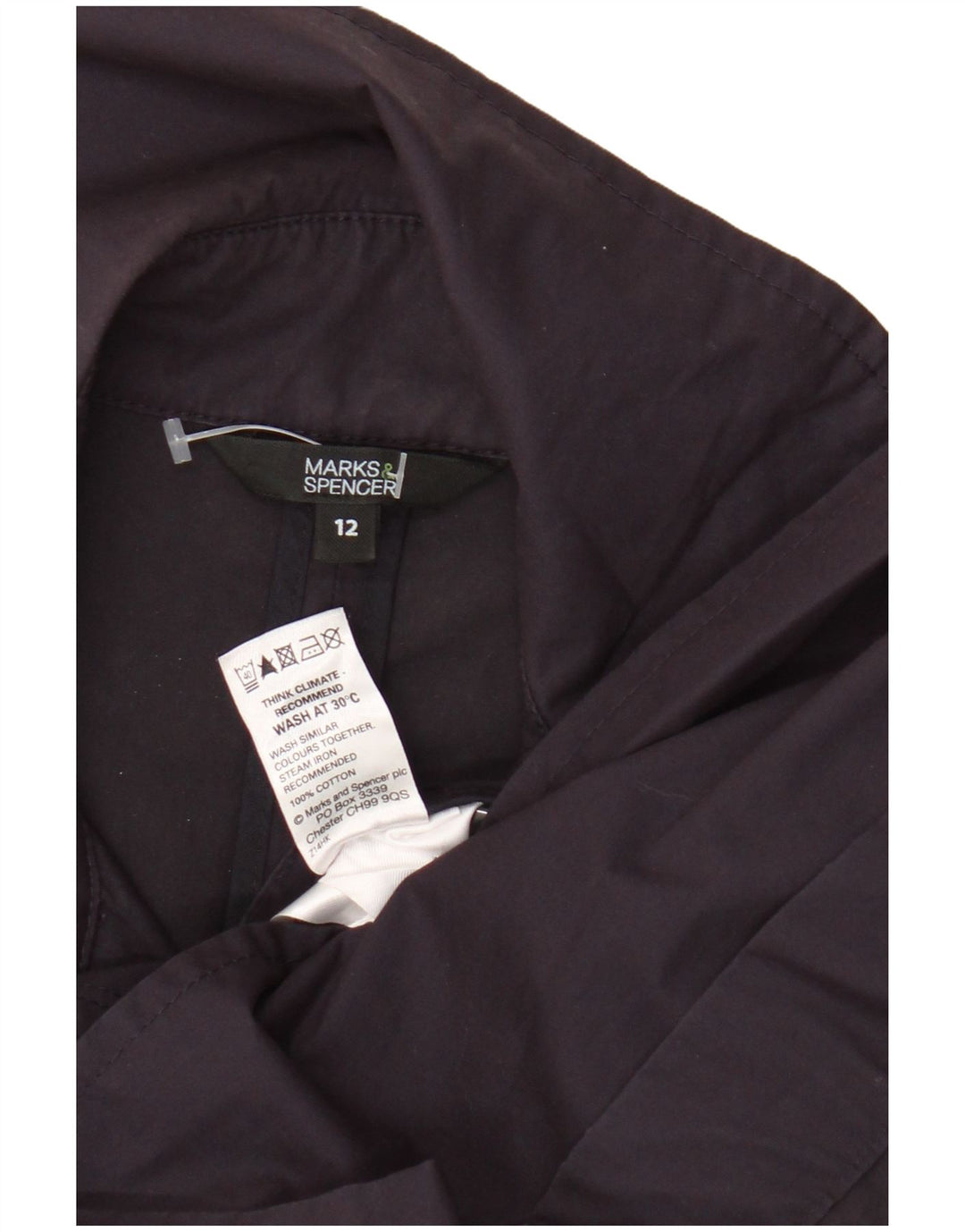 Trench da donna Marks & Spencer UK 12 Cotone viola medio