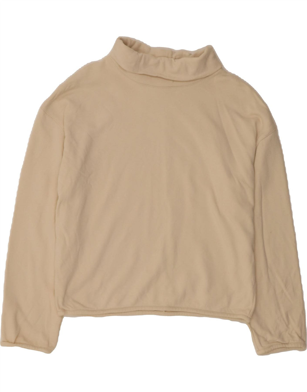 JIGSAW Womens Oversized Roll Neck Sweatshirt Jumper UK 10 Small Off White Vintage Jigsaw and Second-Hand Jigsaw from Messina Hembry 