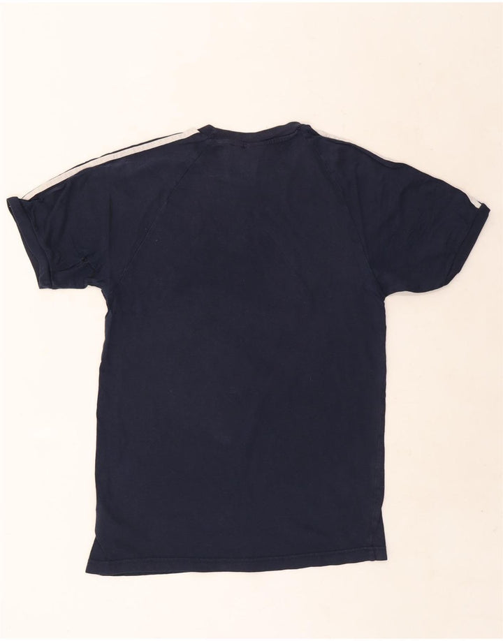 T-shirt Adidas da uomo Top Small in cotone blu navy