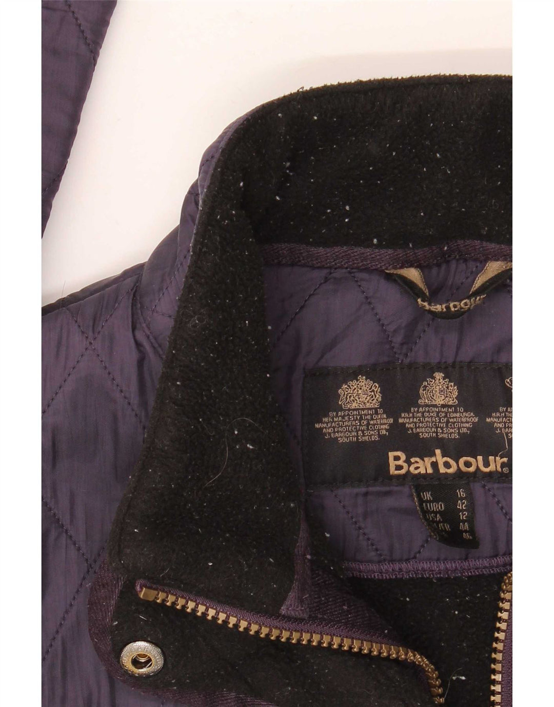 Giacca trapuntata da donna Barbour UK 16 grande blu navy