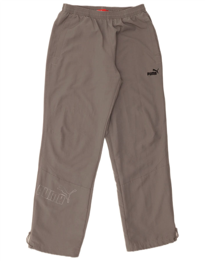 Pantaloni da tuta grafica da uomo Puma in poliestere grigio medio