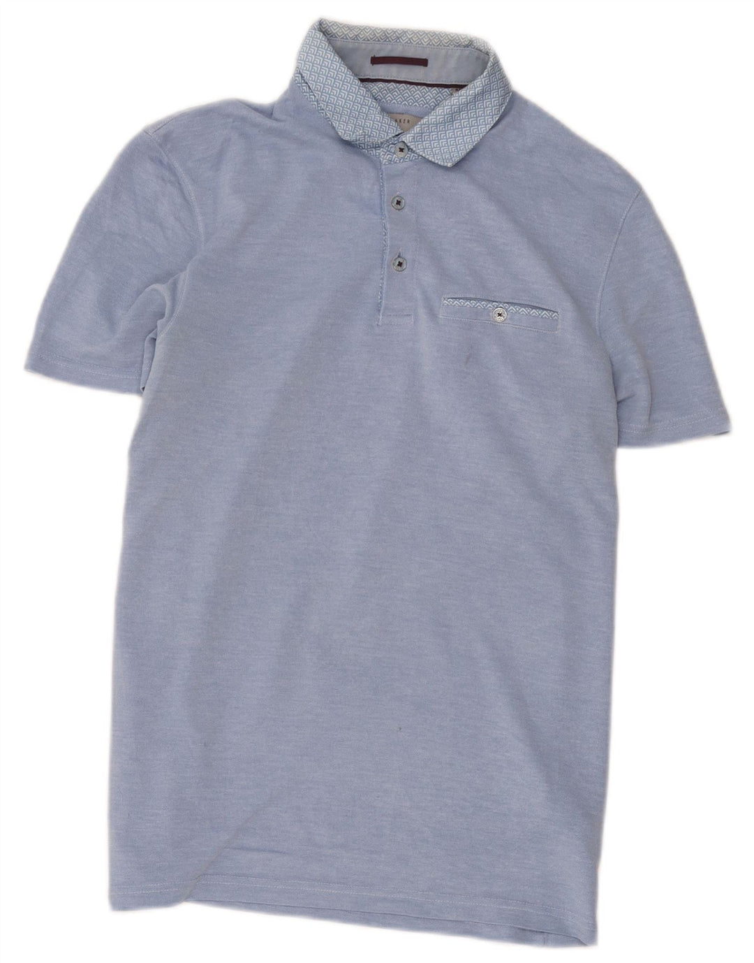 Polo da uomo Ted Baker taglia 3 blu medio modal