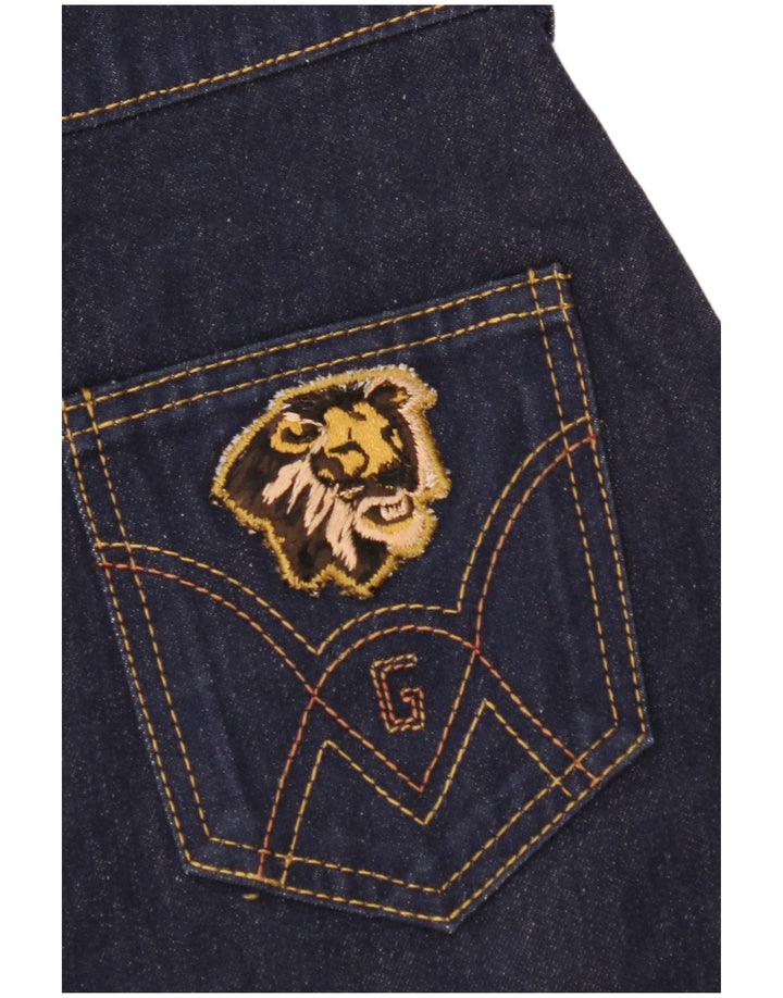 Gonna in denim grafico da donna VINTAGE W22 2XS Blu