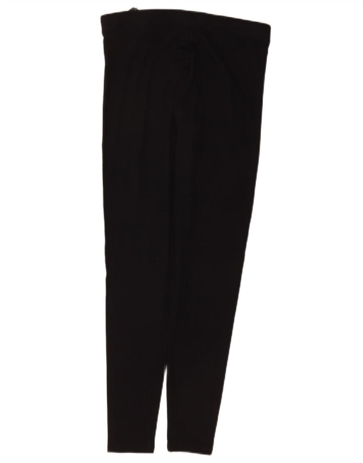 Leggings regolari da donna Marks & Spencer UK 12 cotone nero medio