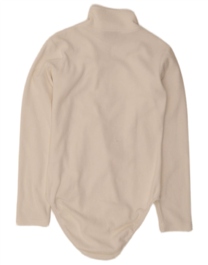 Body in pile a maniche lunghe da donna Fila UK 14 Poliestere bianco medio