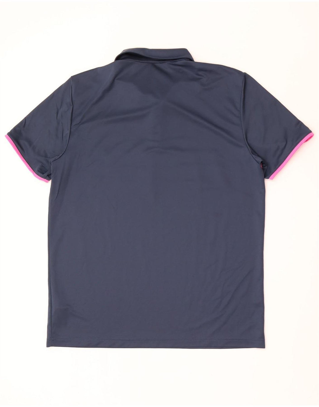 Polo Adidas da uomo grande in poliestere color block blu navy