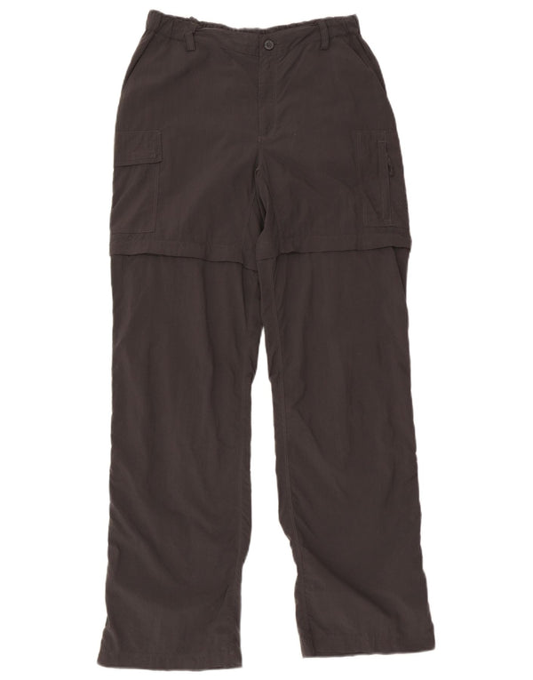 Pantaloni cargo dritti da donna The North Face piccoli W28 L31 nylon grigio
