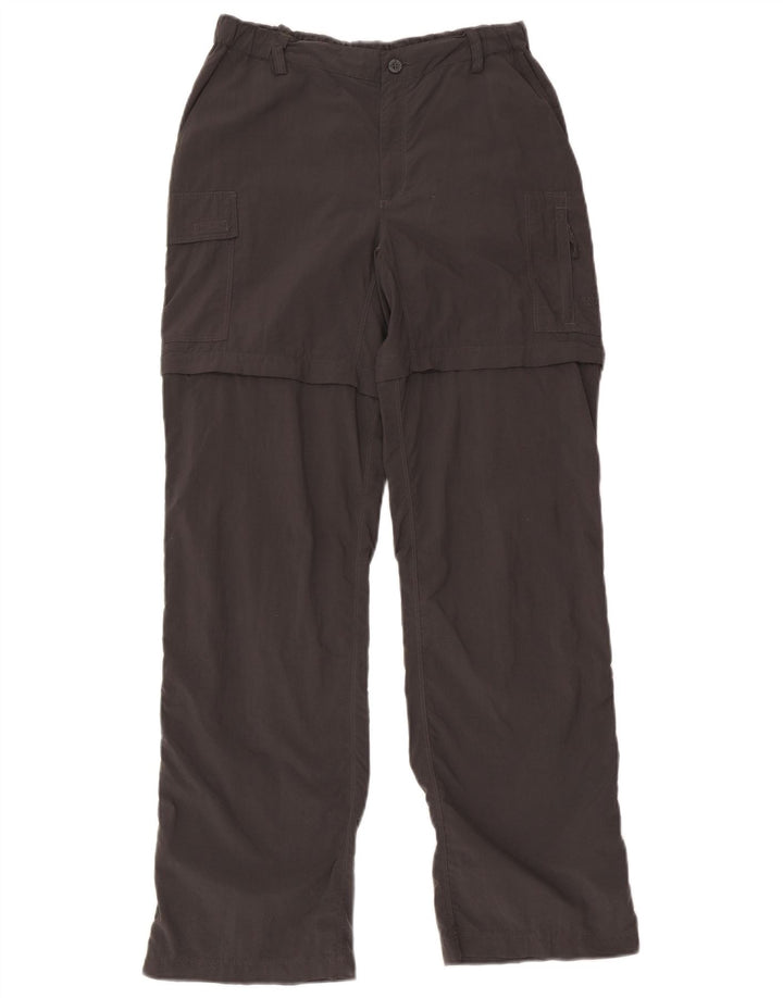 Pantaloni cargo dritti da donna The North Face piccoli W28 L31 nylon grigio