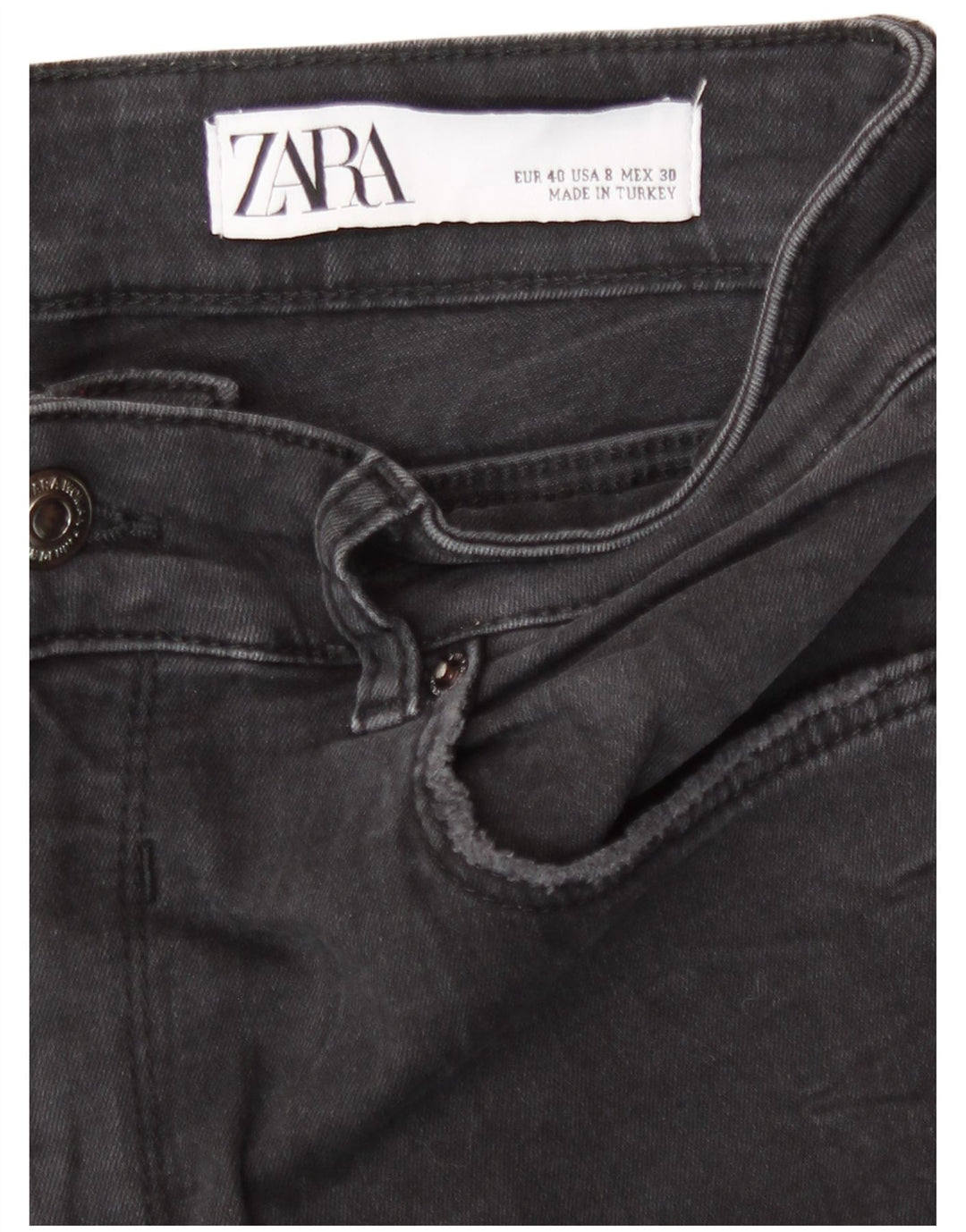 Jeans skinny da donna Zara EU 40 medi W30 L27 neri