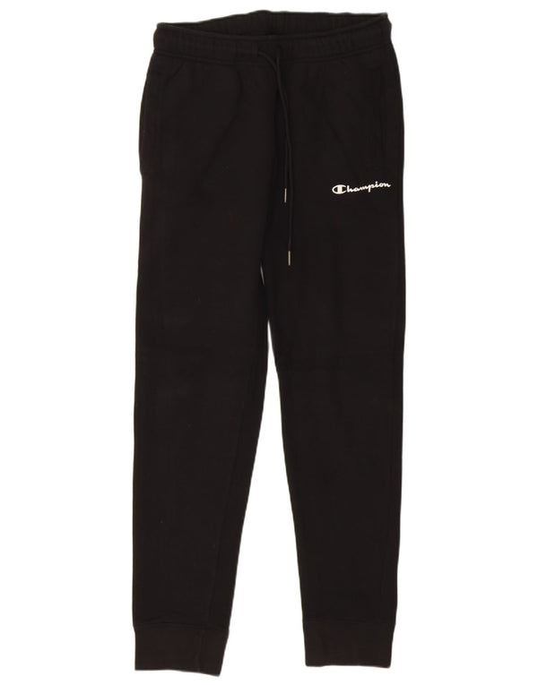 Pantaloni da tuta da uomo Champion Joggers piccoli in cotone nero