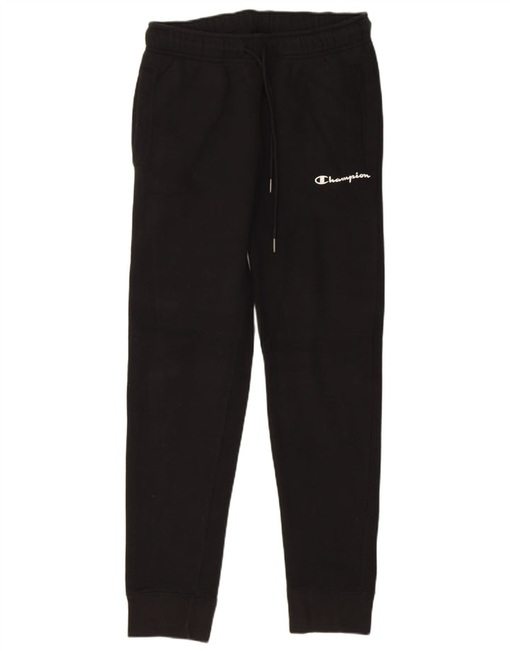 Pantaloni da tuta da uomo Champion Joggers piccoli in cotone nero