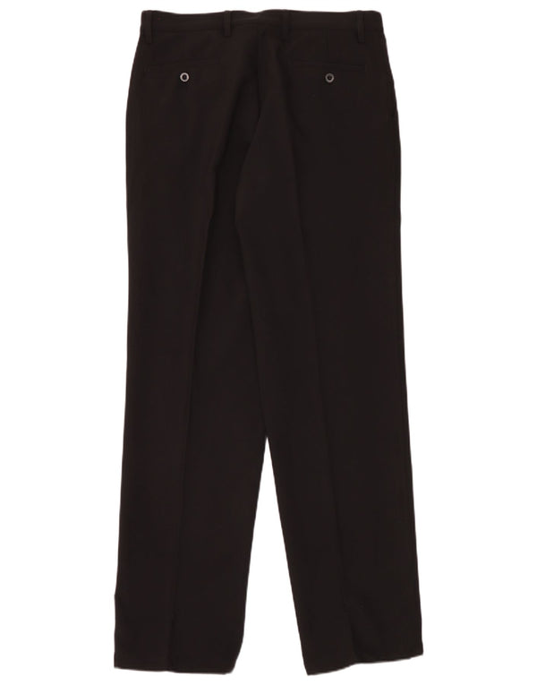 Pantaloni chino con pegging da uomo Chervo IT 48 medio W32 L33 poliestere nero