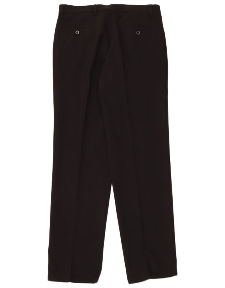 Pantaloni chino con pegging da uomo Chervo IT 48 medio W32 L33 poliestere nero