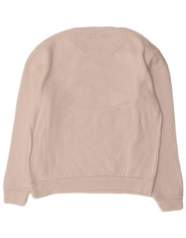 Felpa oversize con grafica da donna Trussardi Jeans UK 6 XS bianca