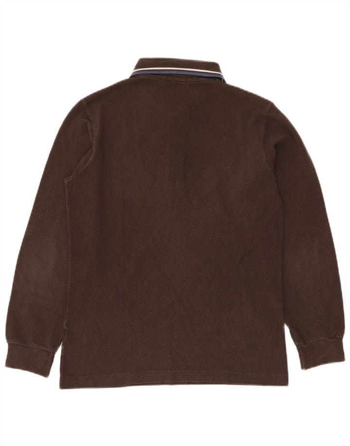 Polo a maniche lunghe da bambino FRED PERRY 13-14 anni in cotone marrone