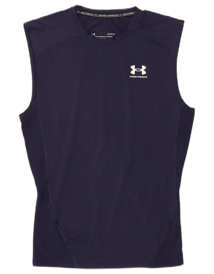 Canottiera termica da donna UNDER ARMOUR UK 14 grande blu navy