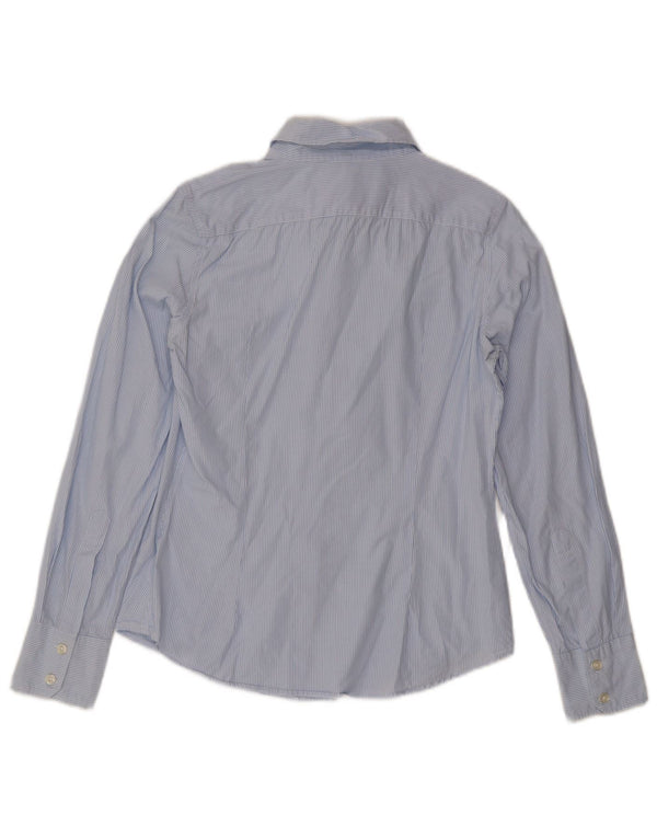 Camicia da donna Benetton UK 12 a righe blu medio