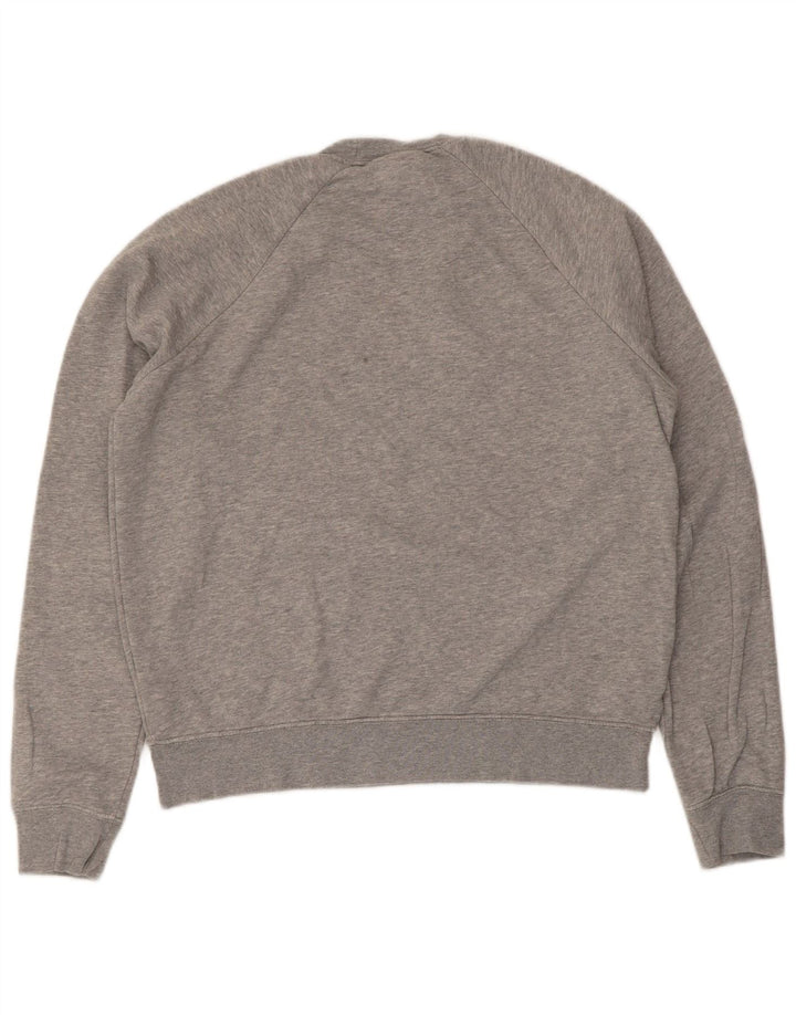 Felpa con grafica Nike da uomo, piccola, in cotone grigio screziato