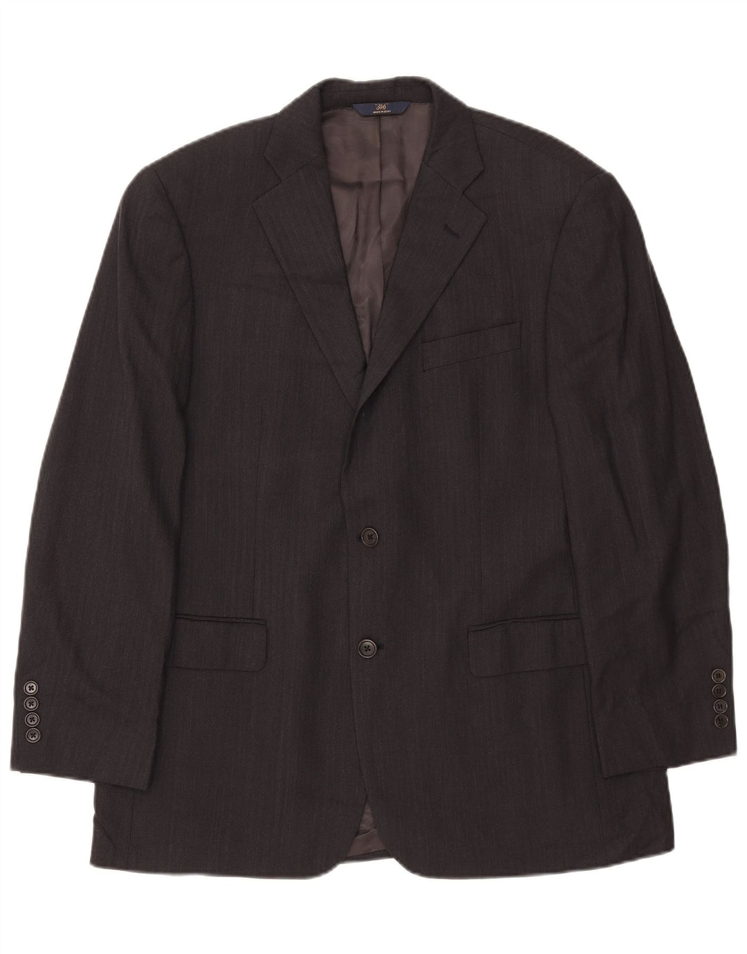 BROOKS BROTHERS Giacca blazer 346 da uomo UK 41 grande gessato nero