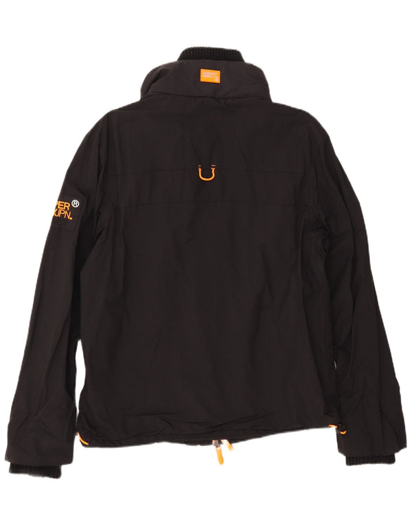 Giacca a vento da donna SUPERDRY UK 16 grande nylon nero