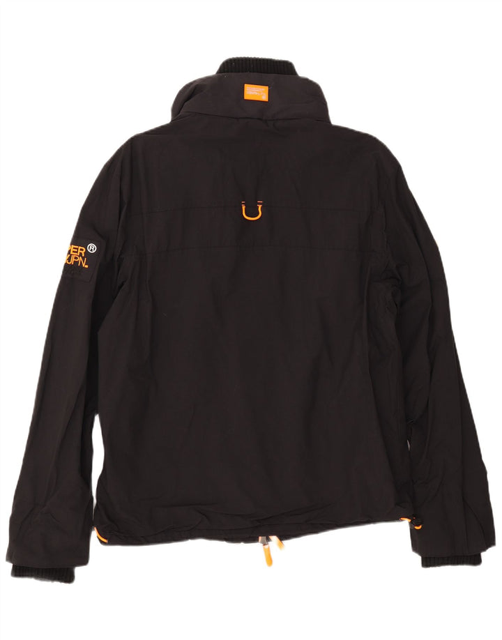 Giacca a vento da donna SUPERDRY UK 16 grande nylon nero