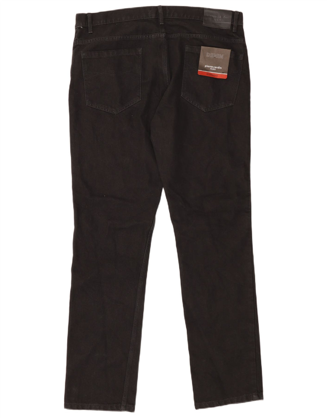 PIERRE CARDIN Jeans dritti da uomo Paris W38 L34 cotone nero