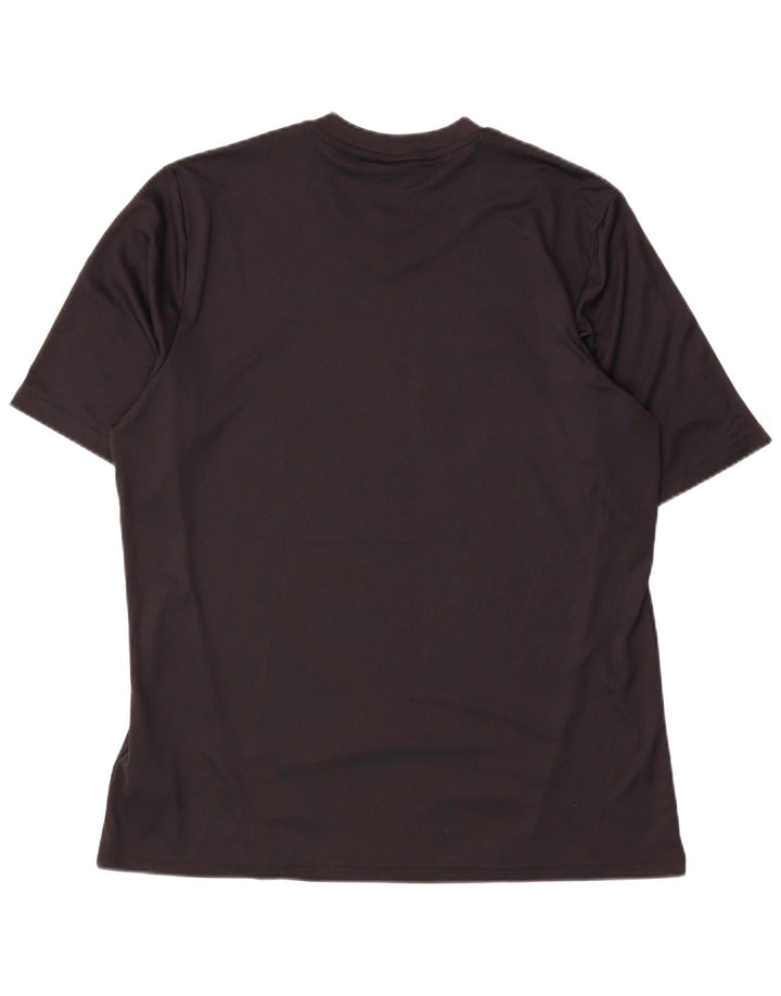 T-shirt Adidas Climalite da uomo, grande, in poliestere nero