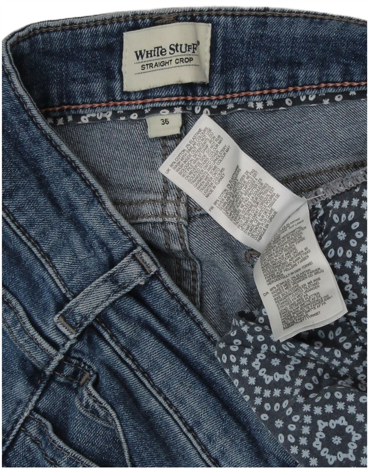 Jeans corti dritti da donna di White Stuff EU 36 Small W26 L24 Cotone blu