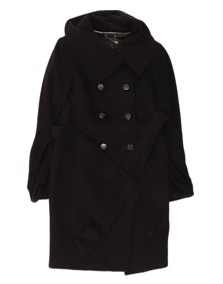 Cappotto doppiopetto da donna COAST UK 10 piccolo in lana nera