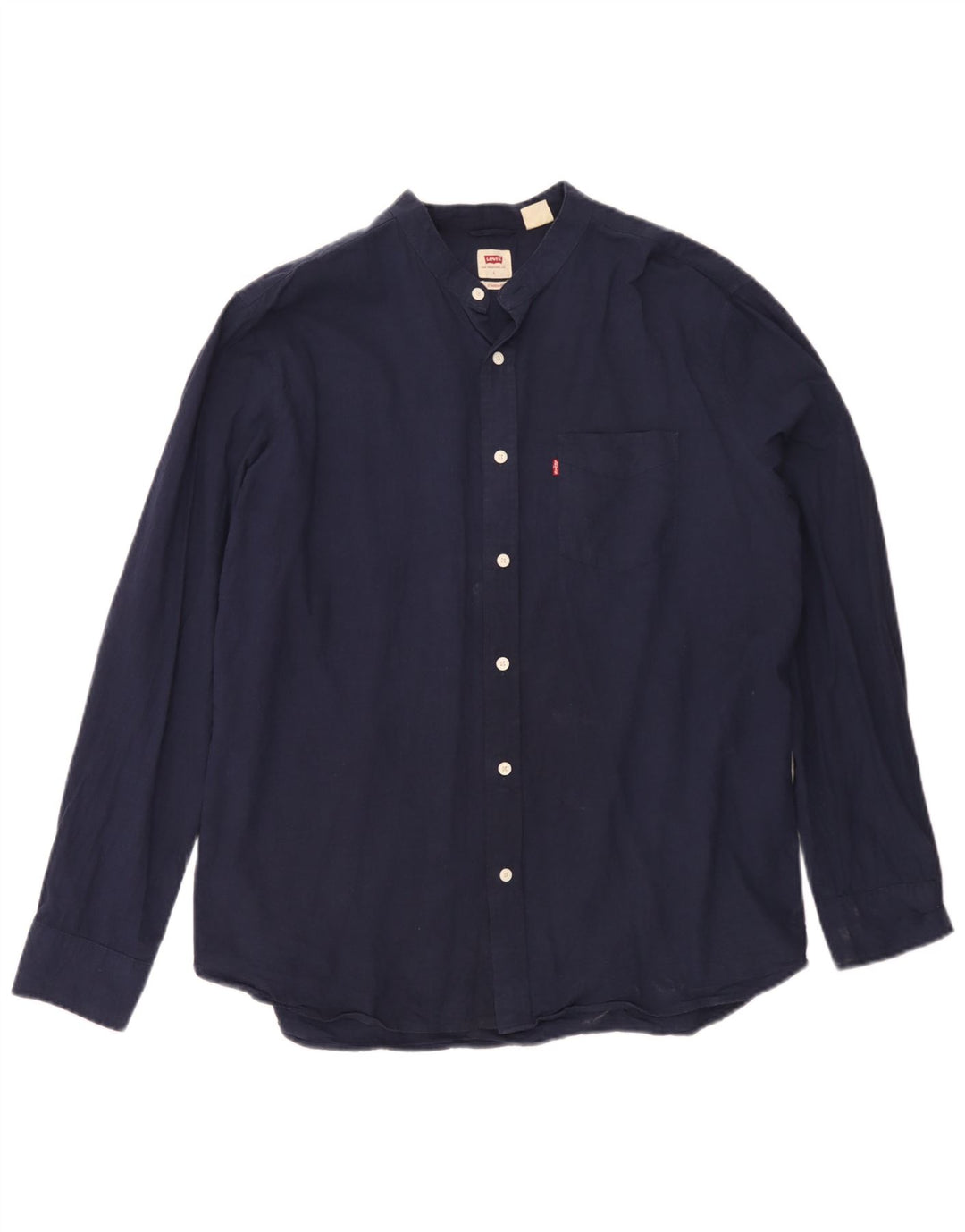 Camicia standard da uomo Levi's Large in cotone blu navy