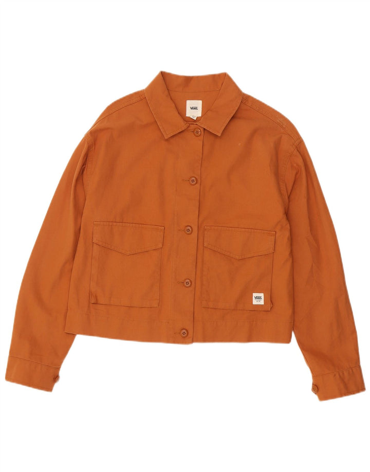 Giubbotto bomber oversize corto da donna Vans UK 10 piccolo cotone arancione