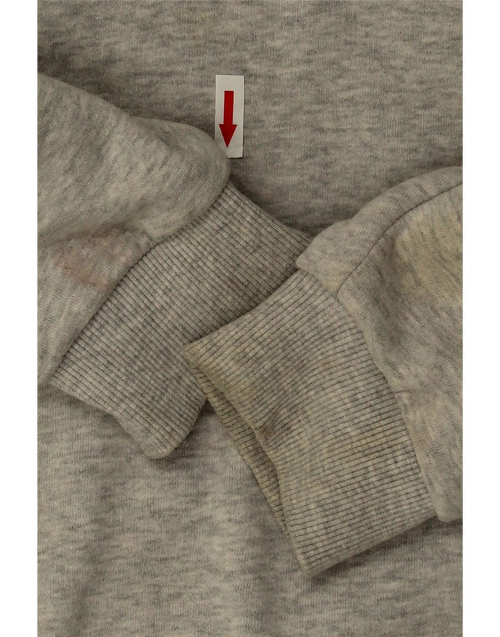 Felpa oversize da donna Superdry Maglione UK 16 Large Grigio Cotone