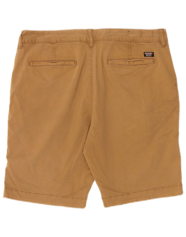 Pantaloncini chino slim da uomo Superdry W34 Large Beige Cotton