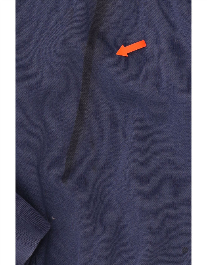 CHAMPION Felpa con grafica da uomo Maglione grande in cotone color block blu navy