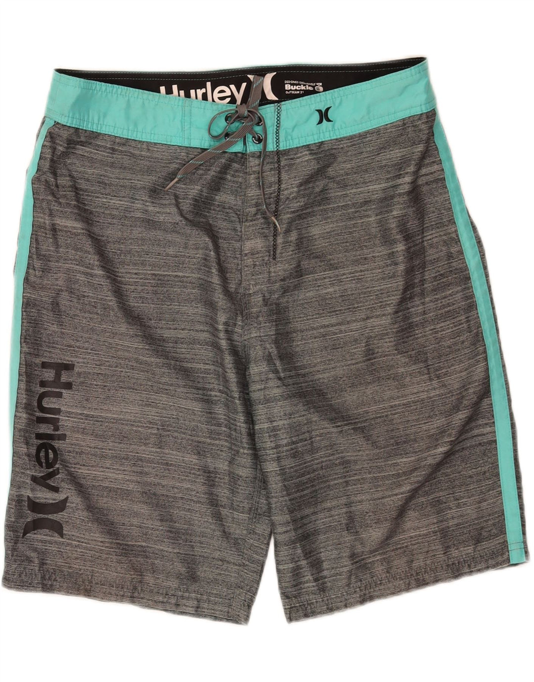 Pantaloncini da bagno grafici da uomo Hurley grandi color grigio