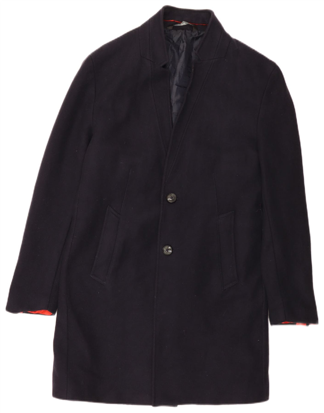 Cappotto da uomo Zara UK 44 2XL Poliestere blu navy