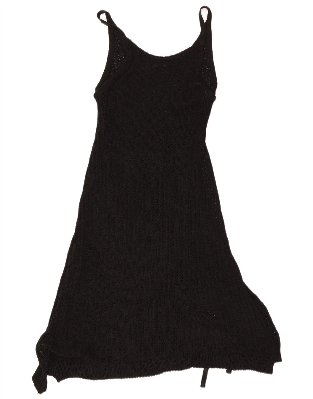 Abito asimmetrico in maglia senza maniche da donna Zara UK 14 medio nero