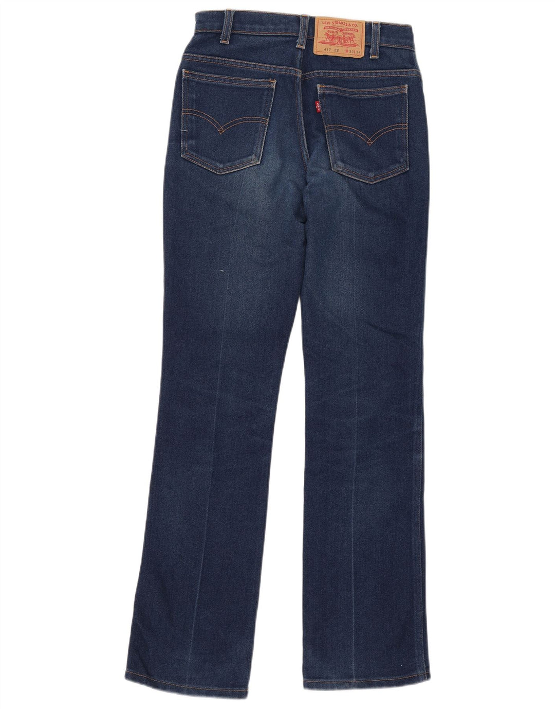 Levi's Uomo 417 Jeans Bootcut W30 L34 Cotone Blu