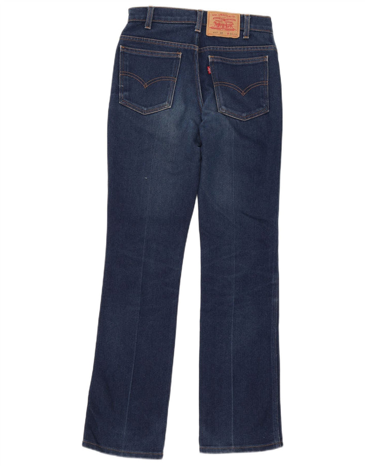 Levi's Uomo 417 Jeans Bootcut W30 L34 Cotone Blu