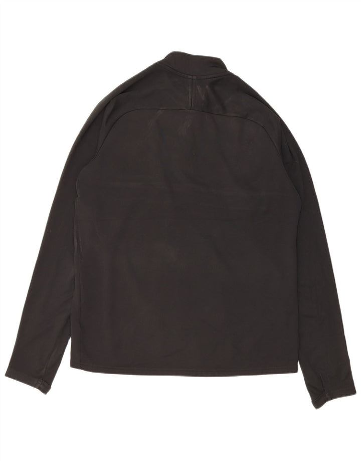 Maglia da tuta Nike Dri Fit con zip e collo pullover da uomo, poliestere nero medio
