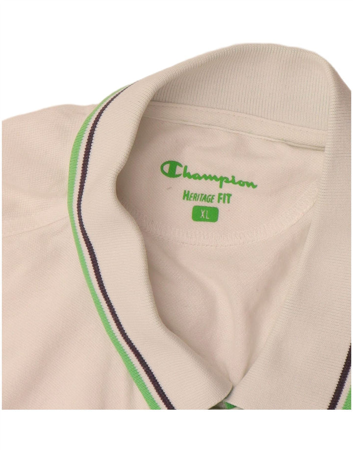 Polo da uomo con vestibilità Heritage CHAMPION XL bianca