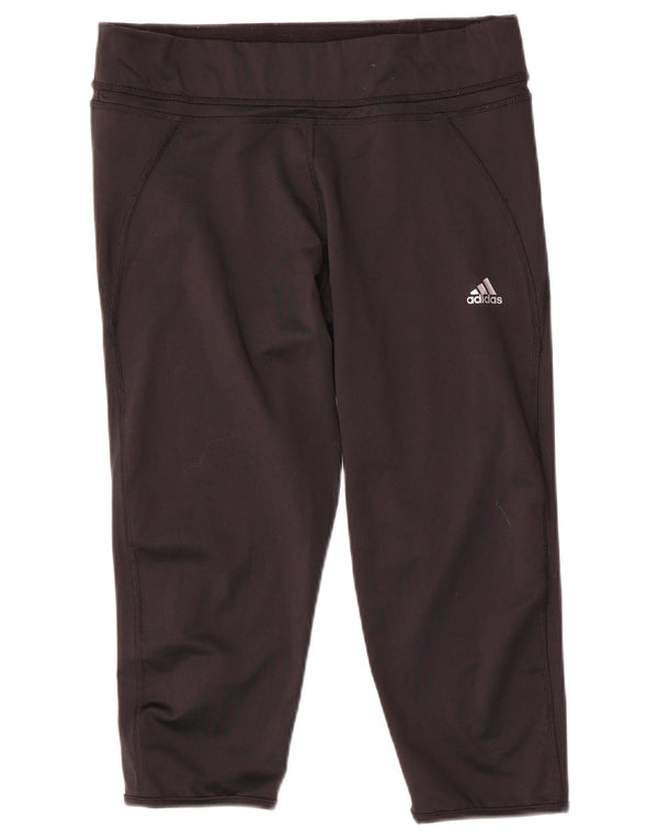 Leggings Adidas Climalite Capri da donna UK 16/18 Large Nero Poliestere