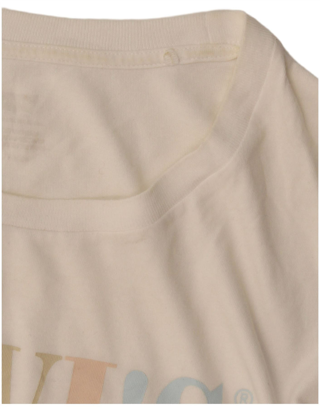 LEVI'S Womens Graphic T-Shirt Top UK 18 XL White
