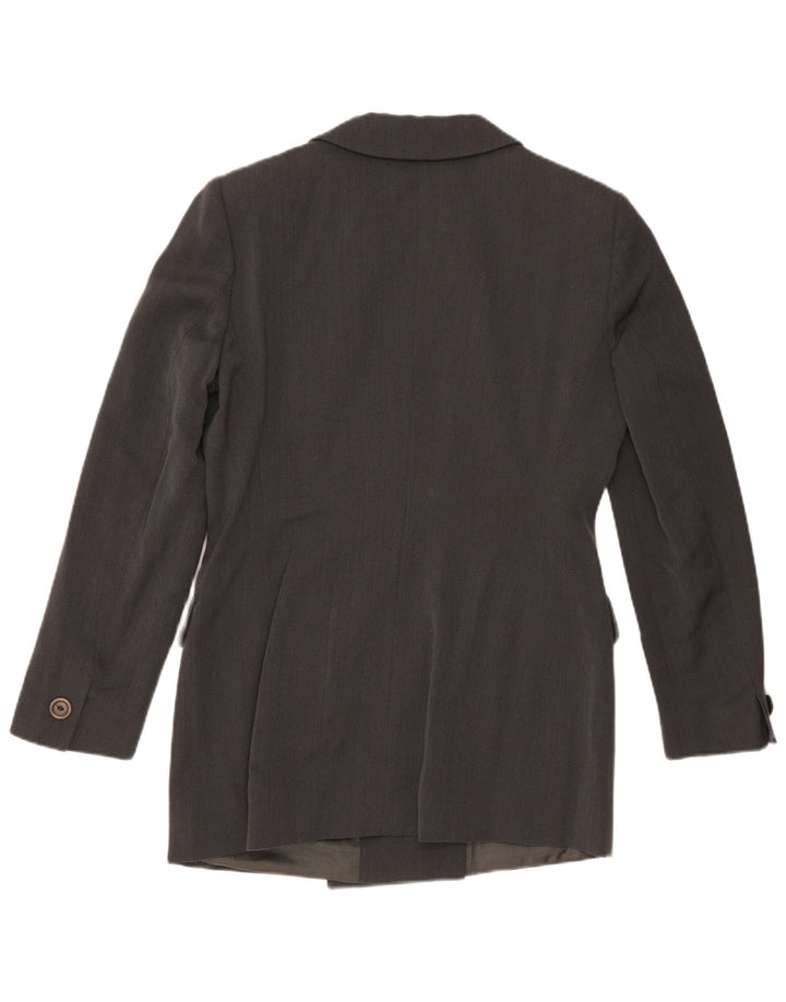 Giacca blazer doppiopetto da donna Marella UK 14 Cupro grigio medio