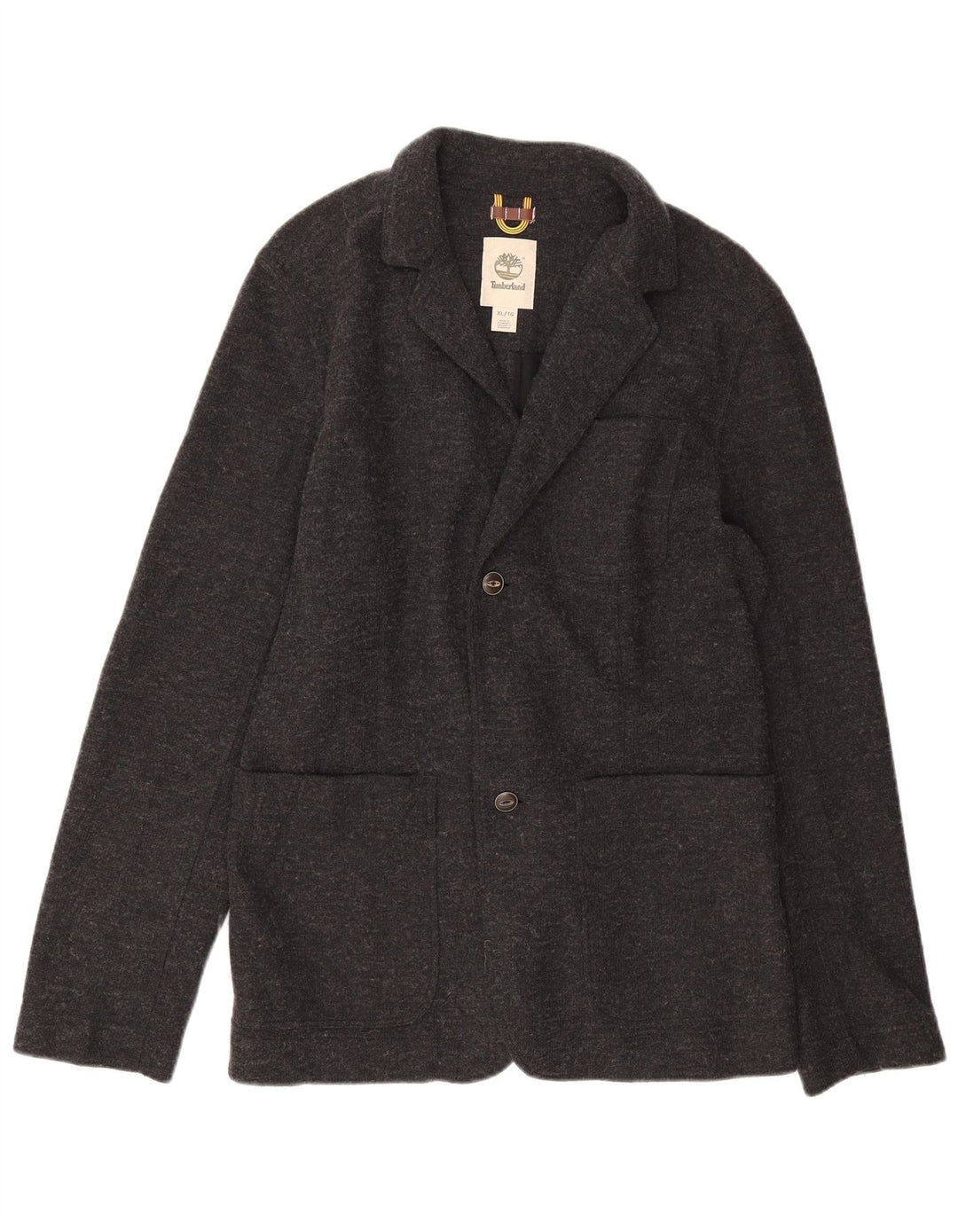 Giacca blazer da uomo a 2 bottoni Timberland UK 42 XL poliestere grigio