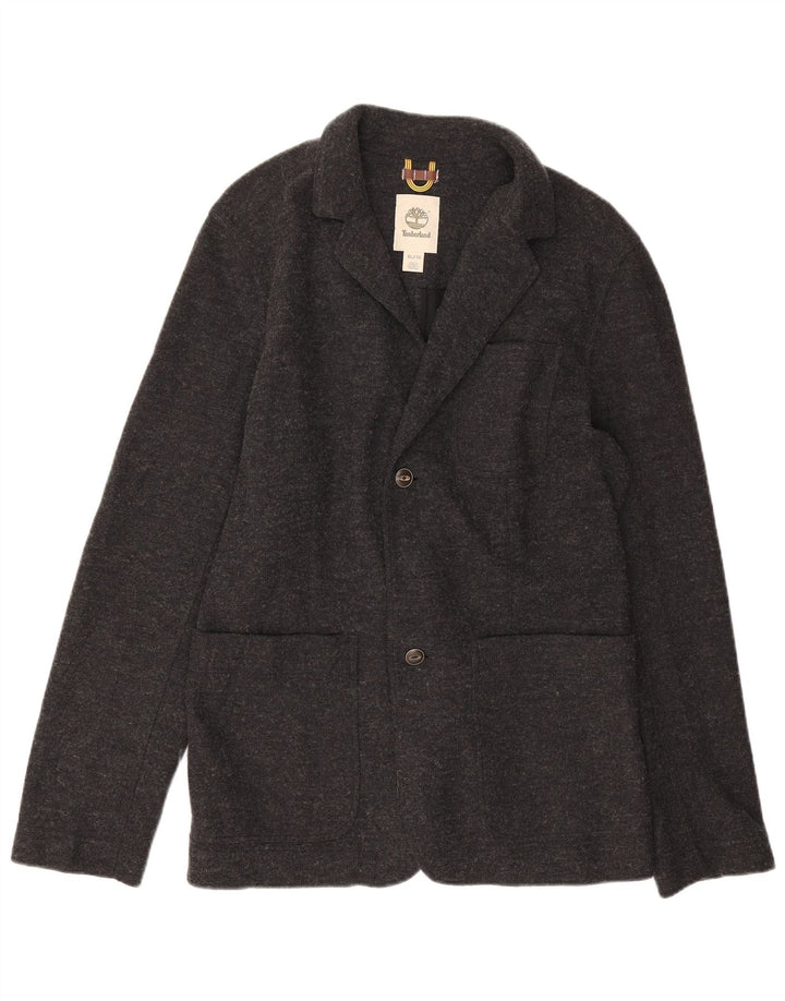 Giacca blazer da uomo a 2 bottoni Timberland UK 42 XL poliestere grigio