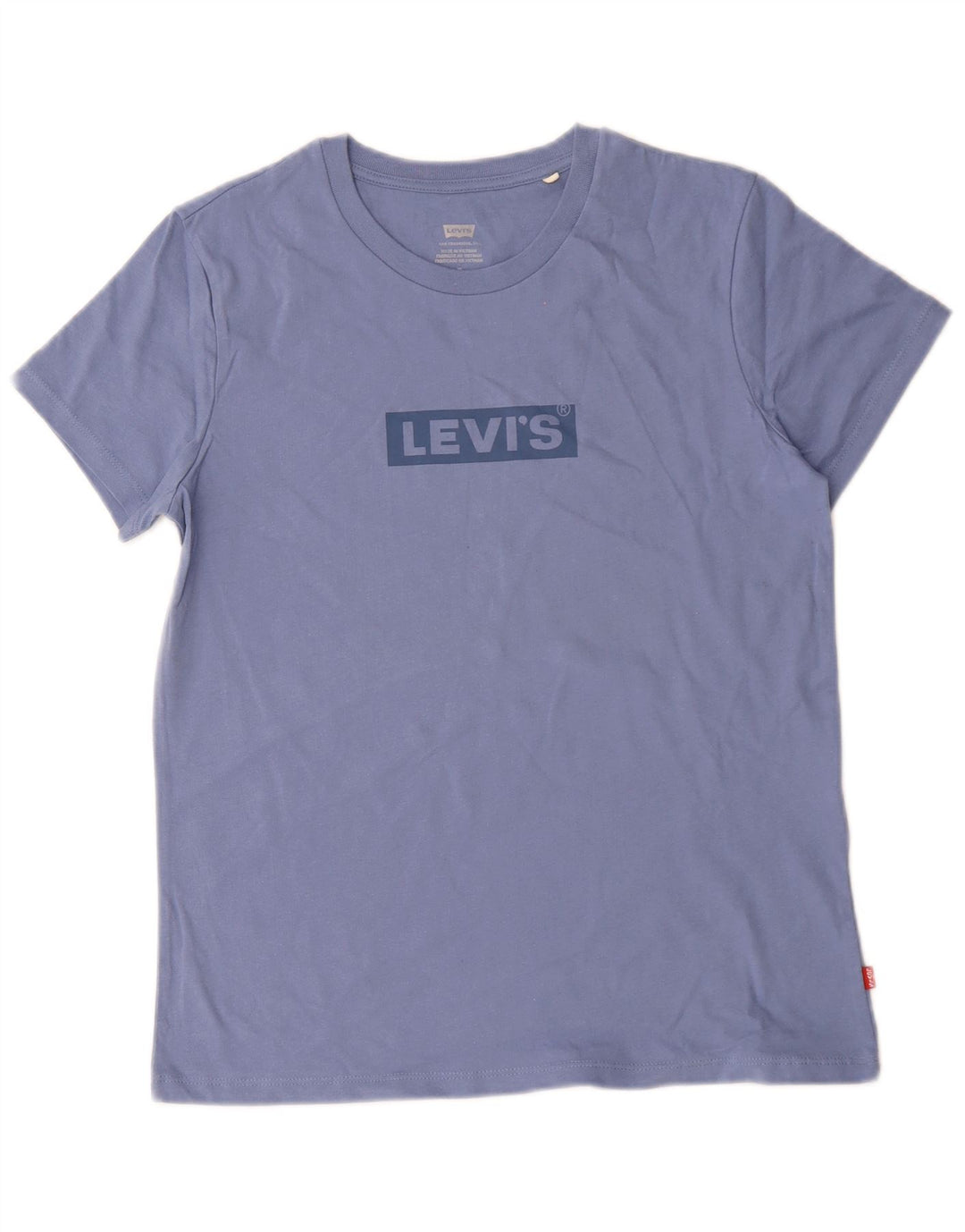 T-shirt grafica da donna Levi's Top UK 14 cotone blu medio
