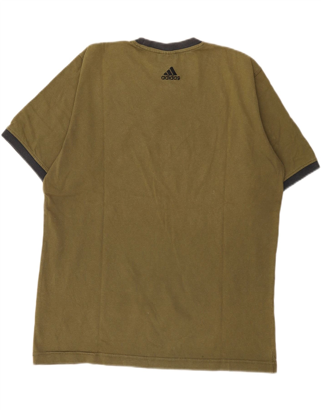T-shirt grafica da uomo Adidas Top in cotone kaki medio
