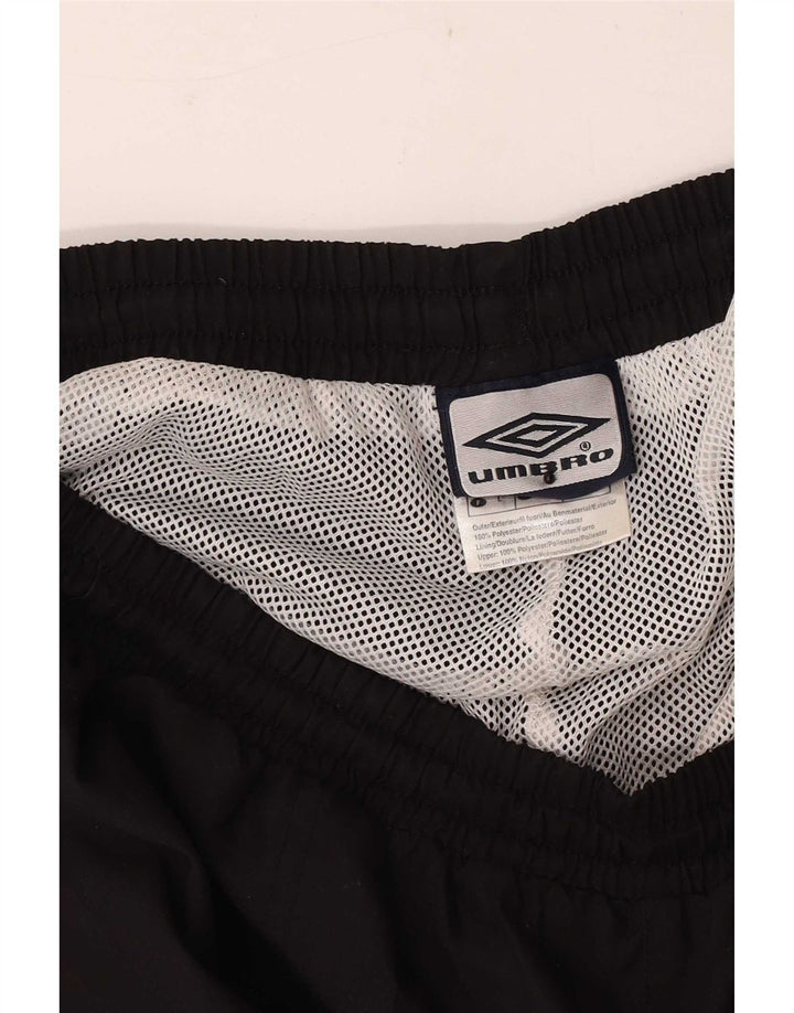 Pantaloncini sportivi Bermuda da uomo Umbro grandi in poliestere nero