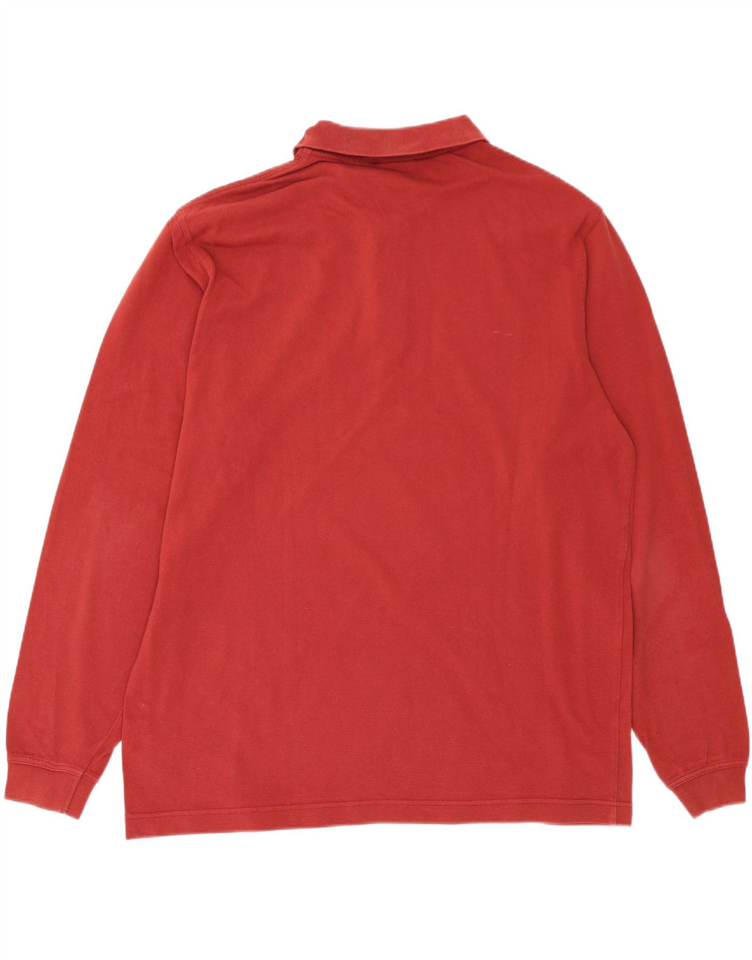 FILA Mens Long Sleeve Polo Shirt 2XL Red Vintage Fila and Second-Hand Fila from Messina Hembry 